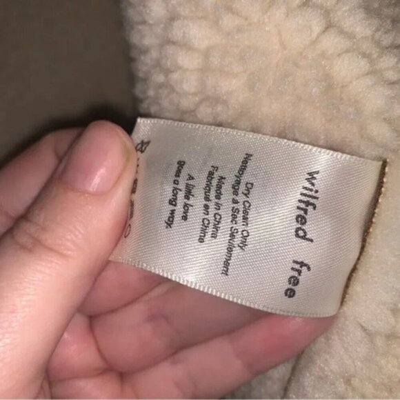 Wilfred Free Aritzia Ranch Jacket Faux Suede Sherpa M - Picture 7 of 13